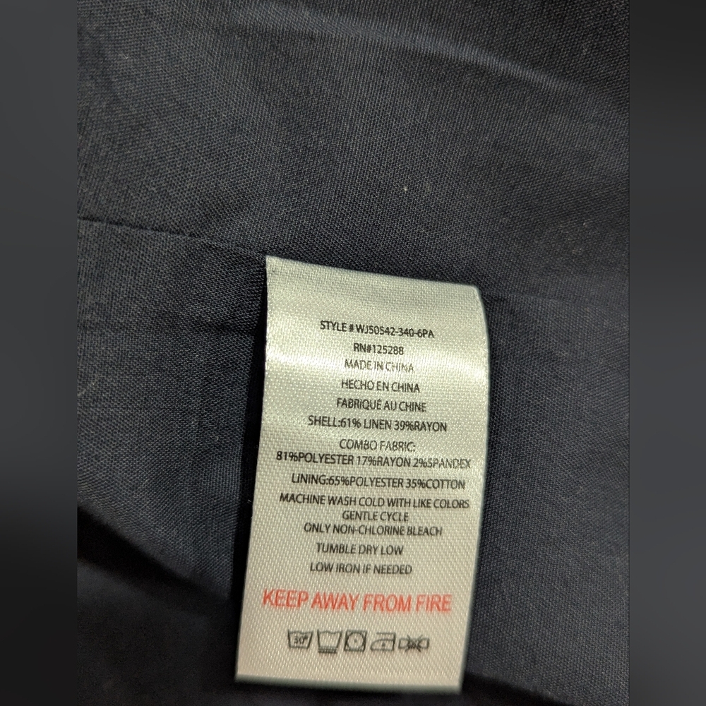 Jason Wu Navy and Plaid Crop Blazer Jacket Size Small *EUC - Picture 13 of 15